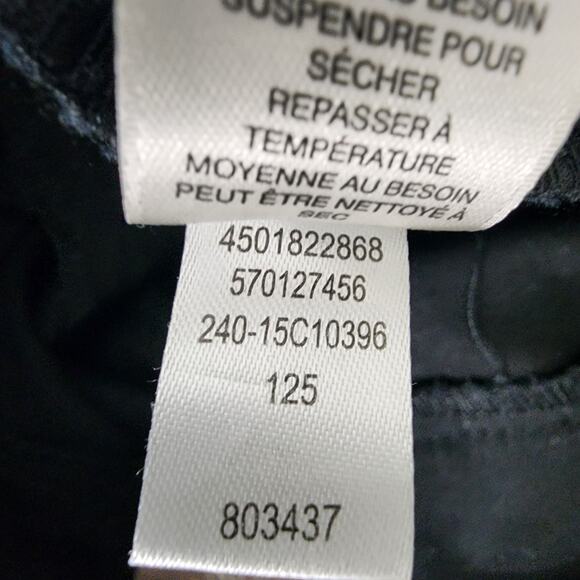 Fabulously Slimming By Chico’s Womens Cropped Pants Size 1 Medium 8 Black Ankle - Picture 9 of 10